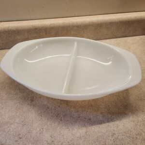 Pyrex White Divided Serving Dish